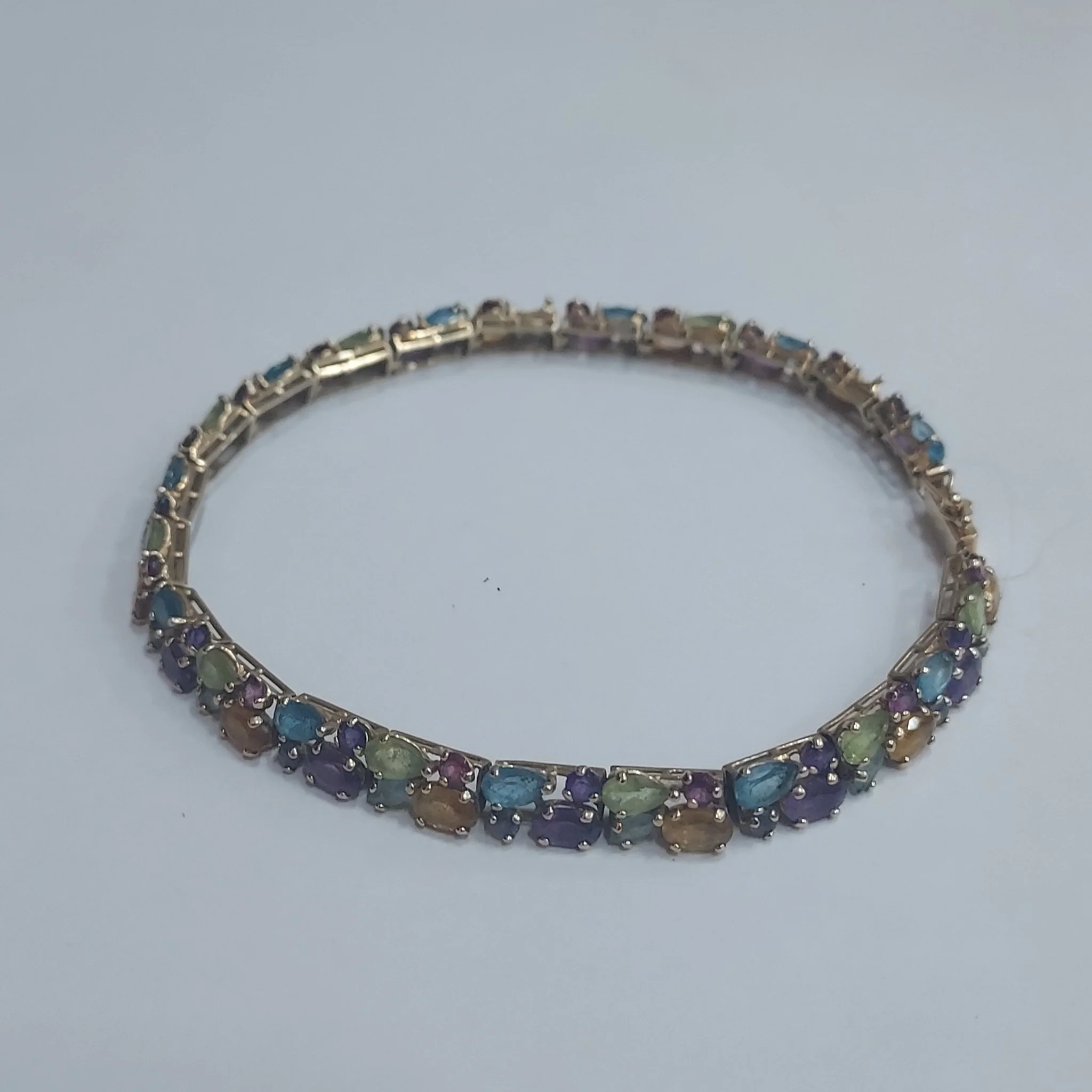 14K Gold & Stone Bracelet - Image 4
