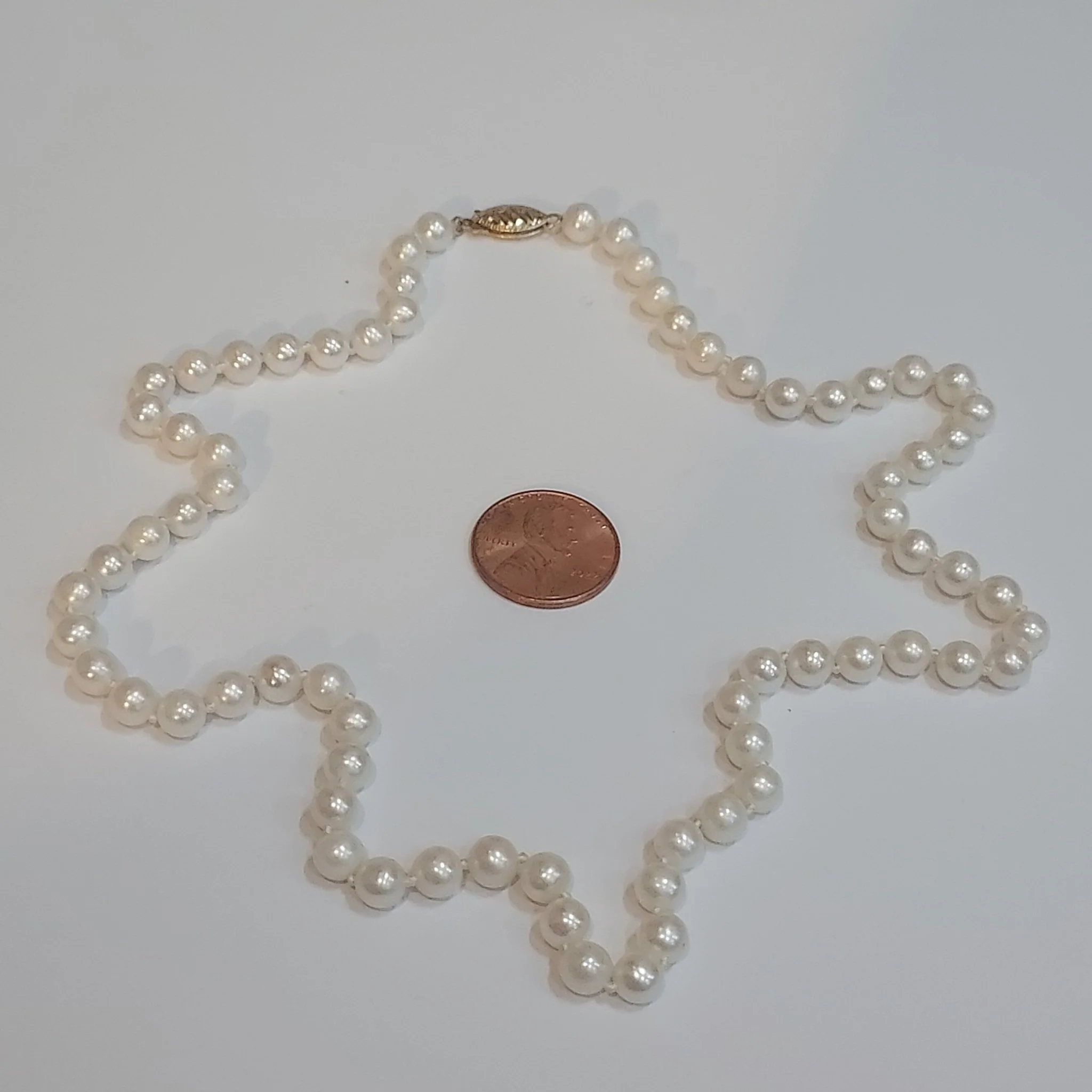 14K & Pearl Necklace - Image 6