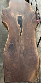 Black Walnut & Resin filled Live Edge Table
