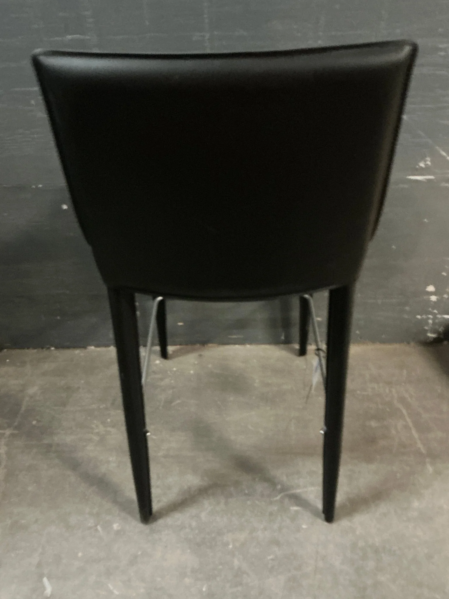 Bottega Stool in Black Leather - Image 4