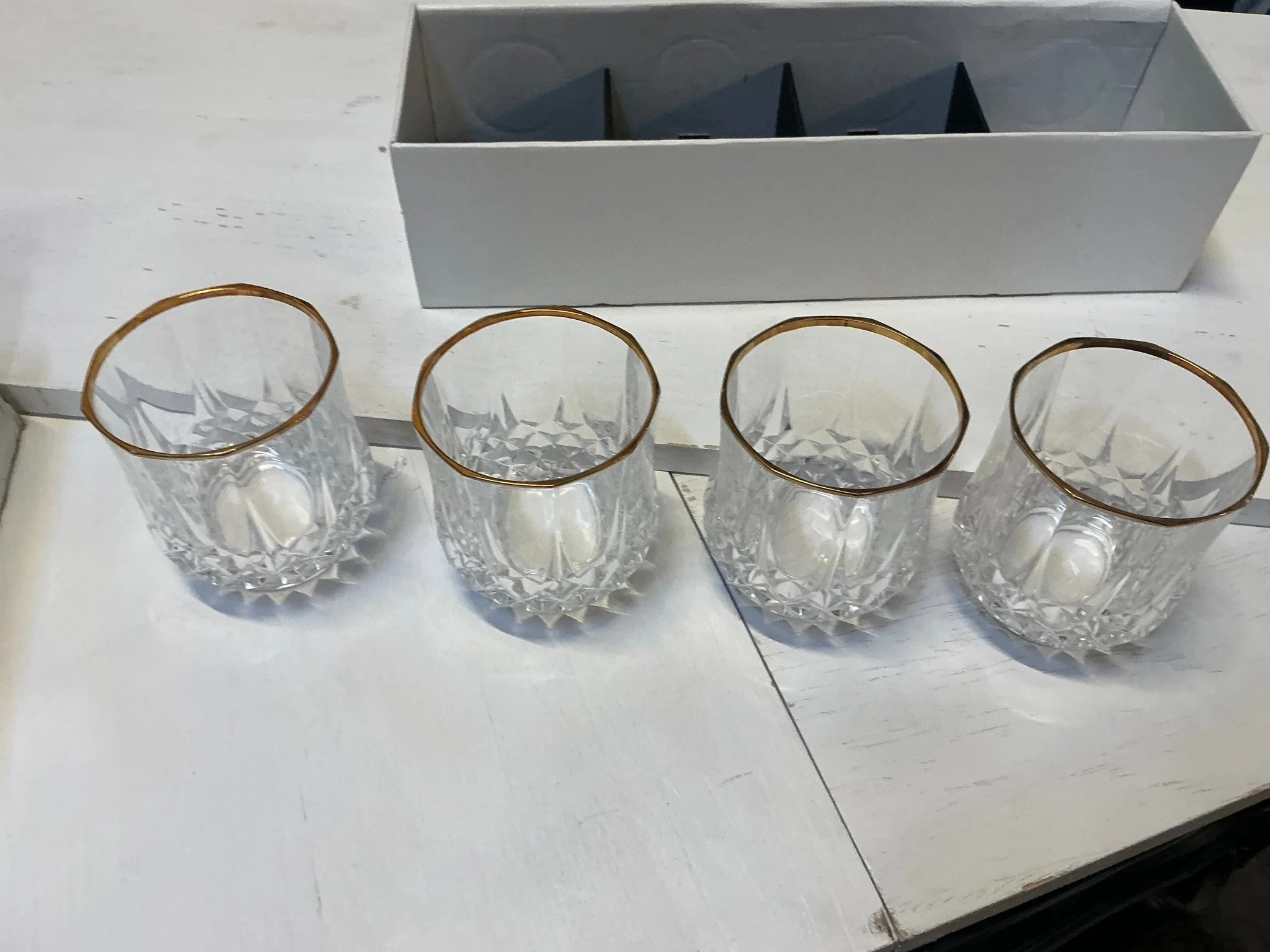 Four Cristal d’Arques double old fashion glasses - Image 3
