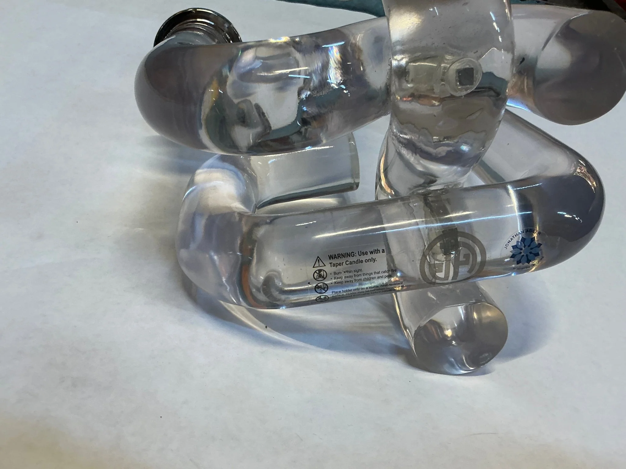 Jonathan Adler lucite candle holder - Image 2