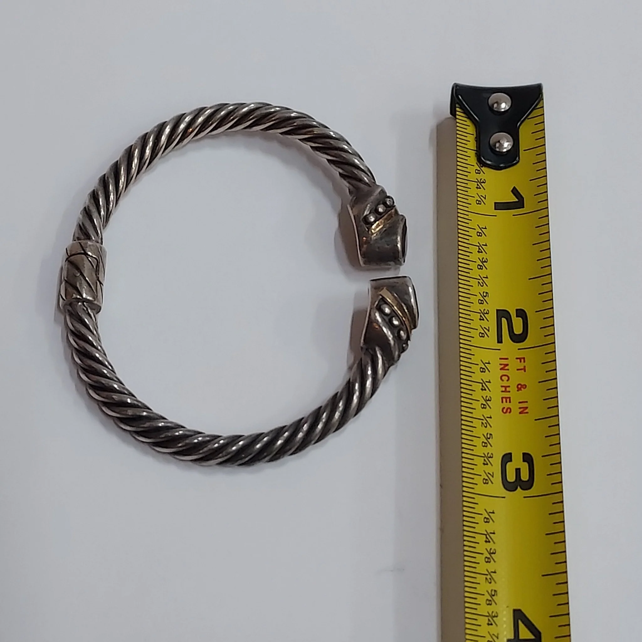 Sterling Silver & 18K Bracelet - Image 7