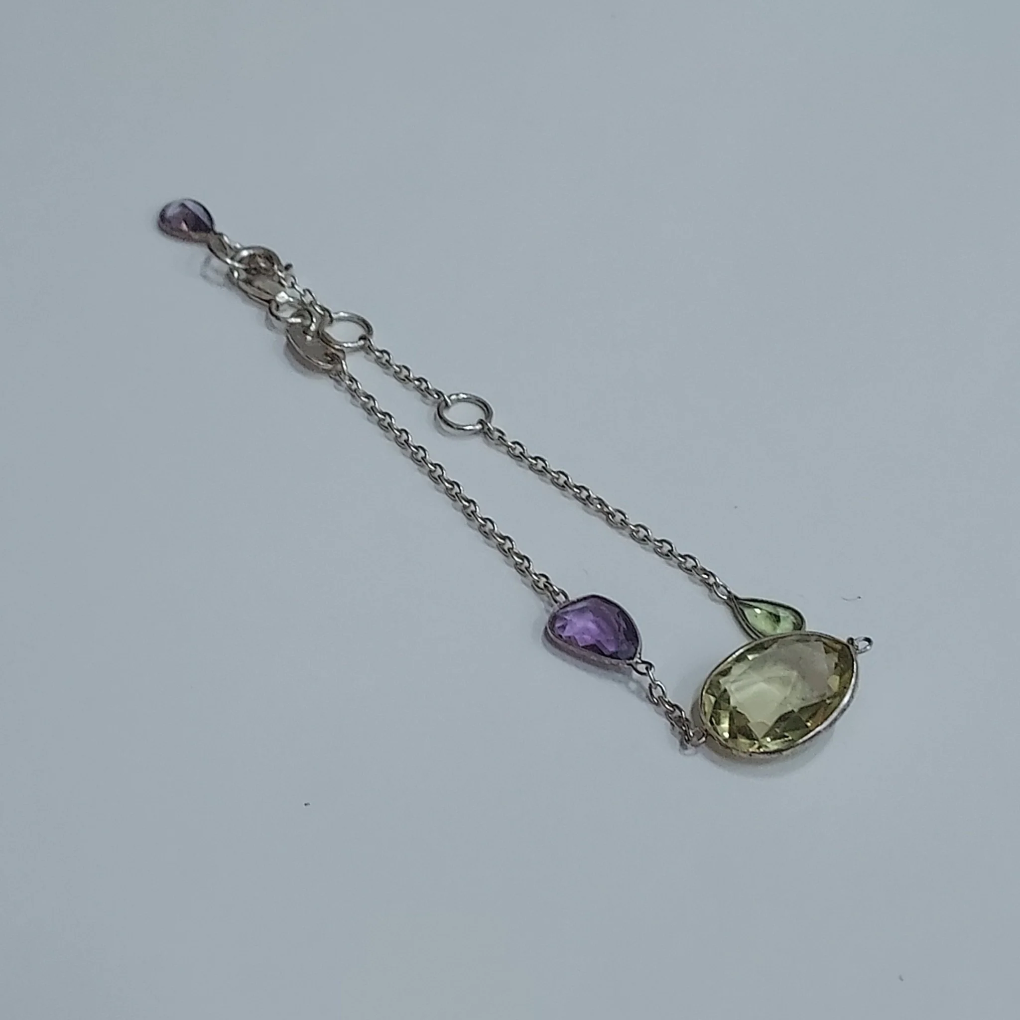 Sterling Silver & Stone Bracelet - Image 3