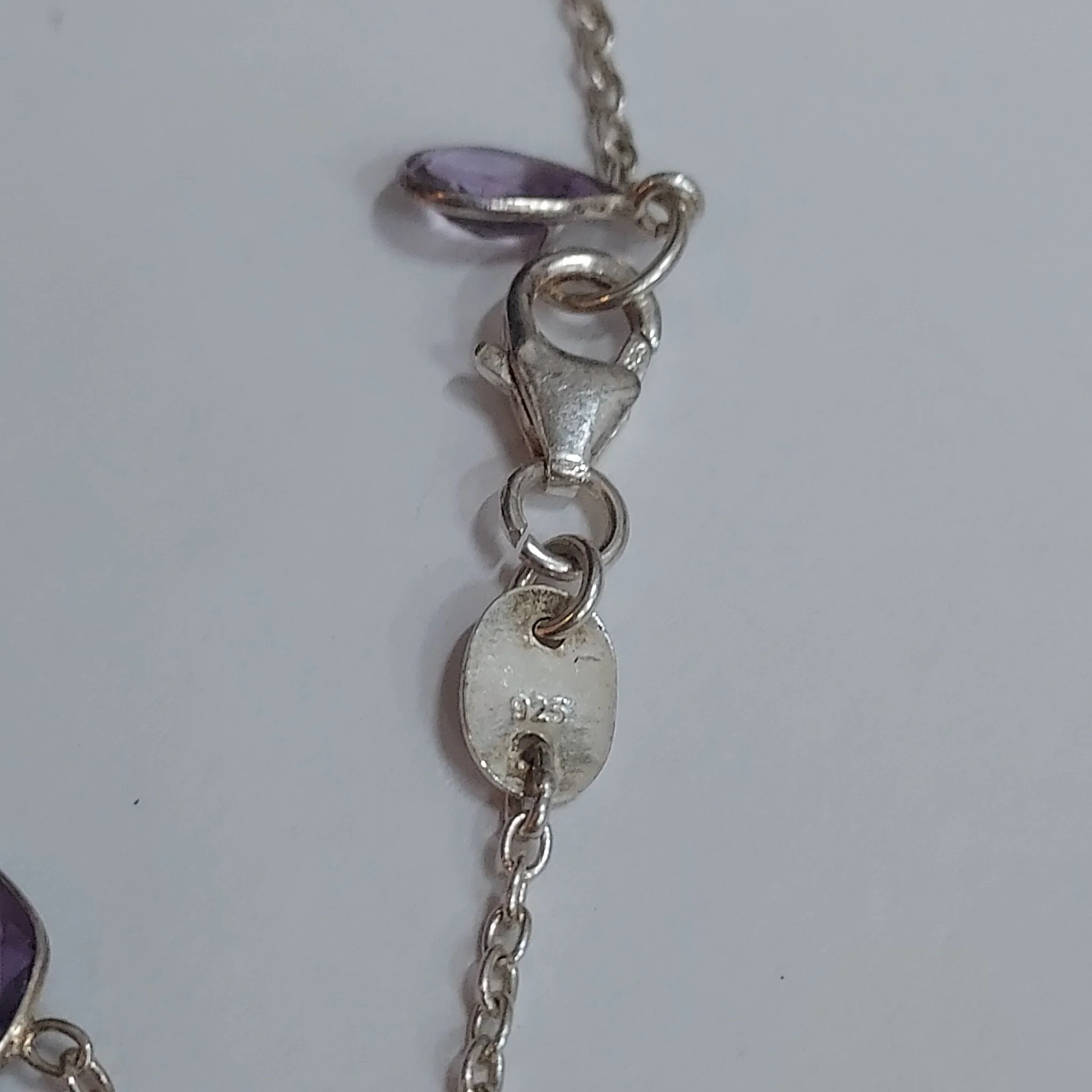 Sterling Silver & Stone Bracelet - Image 4