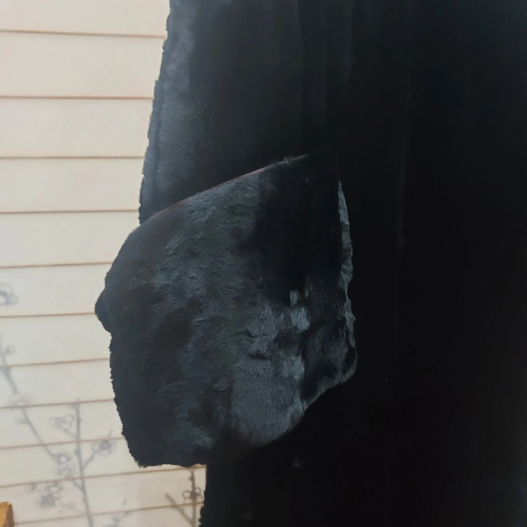 Vintage Black Fur Coat - Image 3