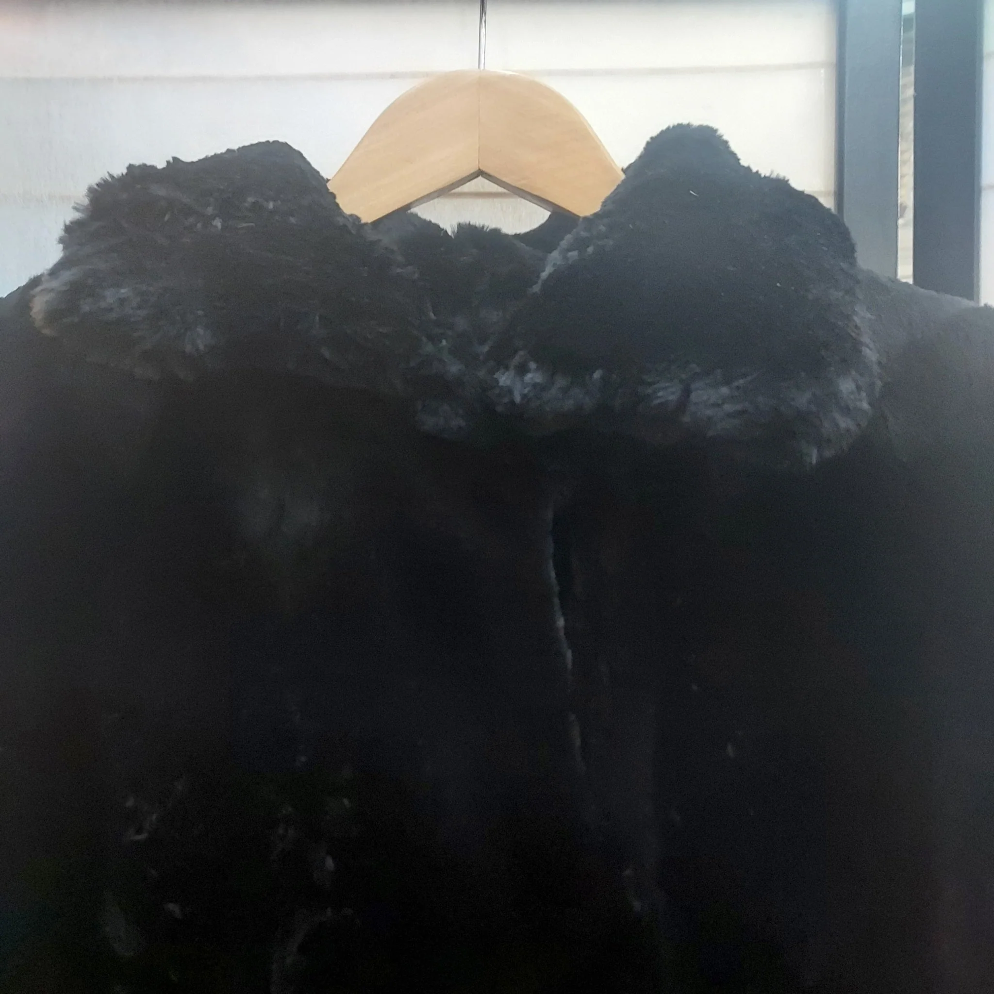 Vintage Black Fur Coat - Image 5