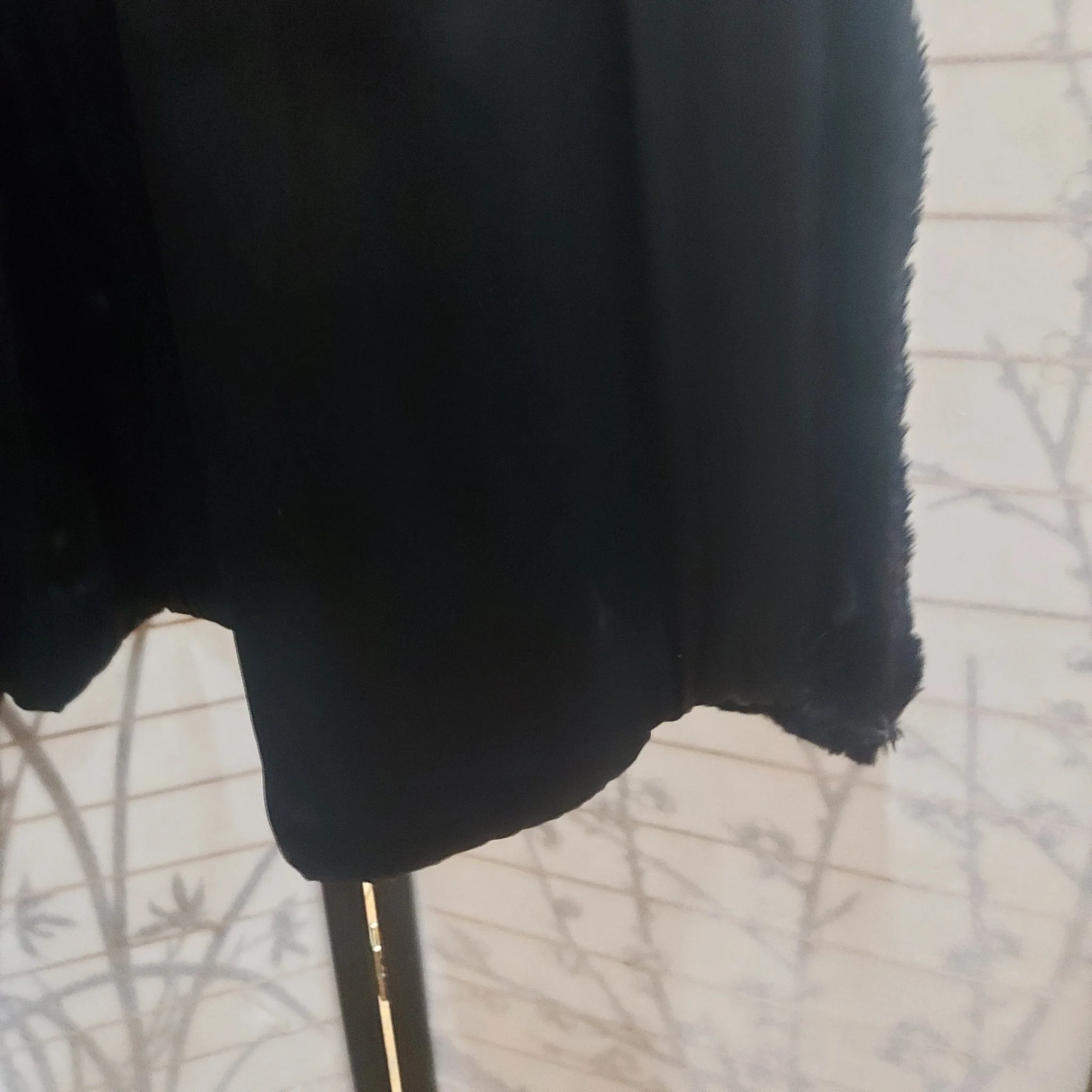 Black Fur & Mohair Coat - Image 10