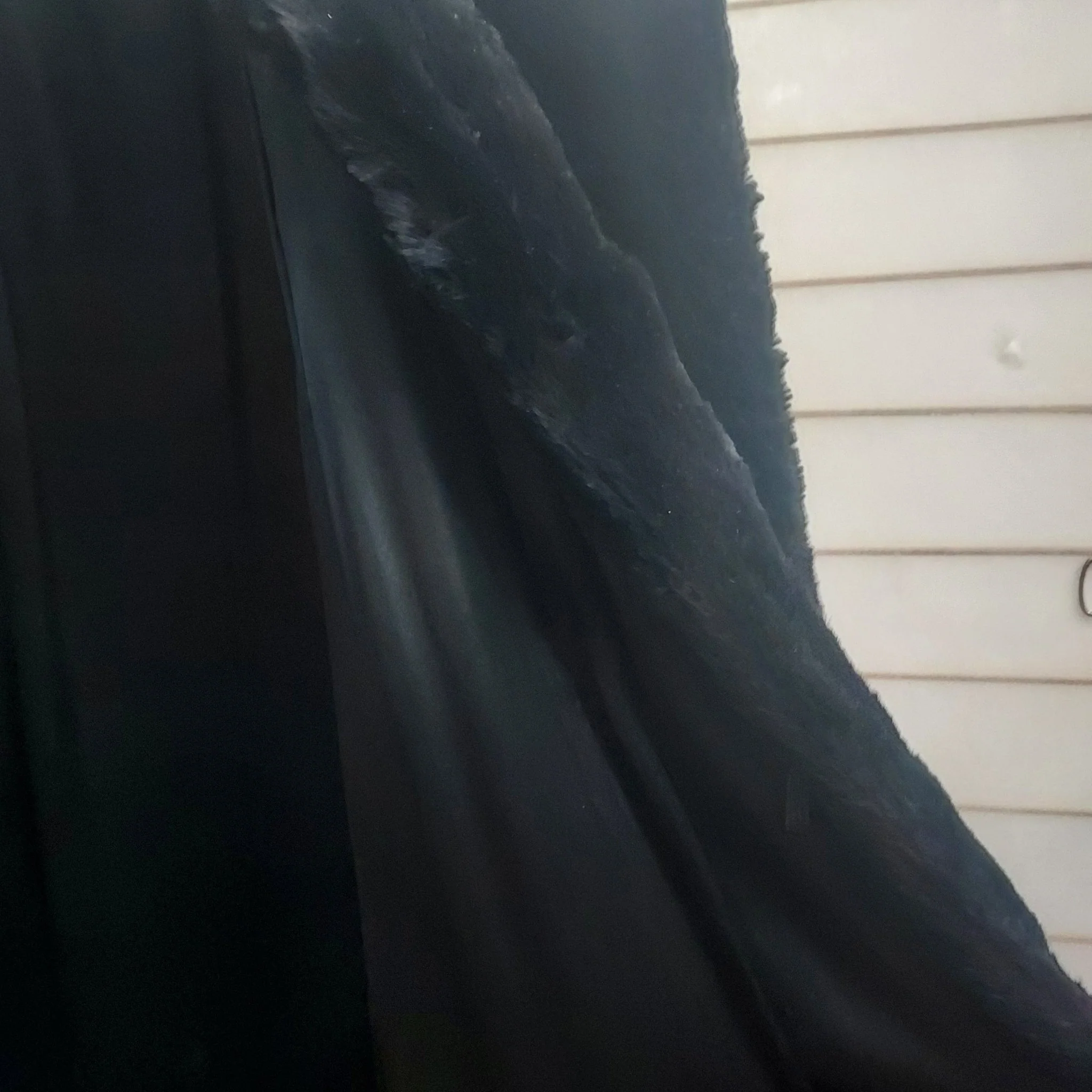 Black Fur & Mohair Coat - Image 7